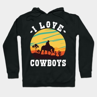 I Love Cowboys v7 Hoodie